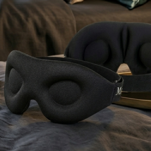 3D Contoured Blackout Sleep Mask – 100% Light Blocking Eye Mask